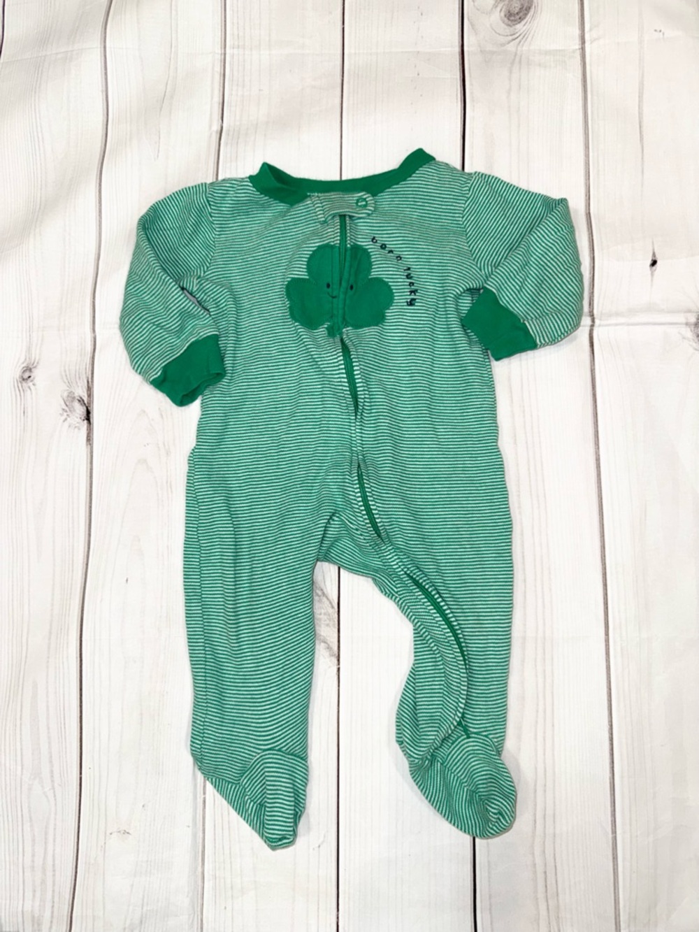 St Patricks Lucky Baby Pajamas - Size 9 Months